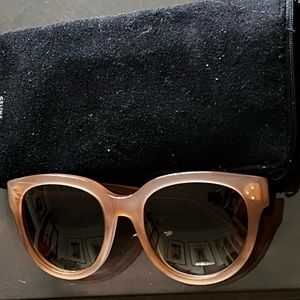 Pink Celine Cat Eye Oversized Sunglasses